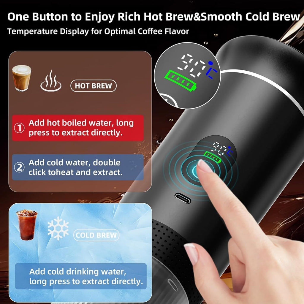 Portable Espresso Maker Electric & Rechargeable Coffee Machine — product photo 7 of 7