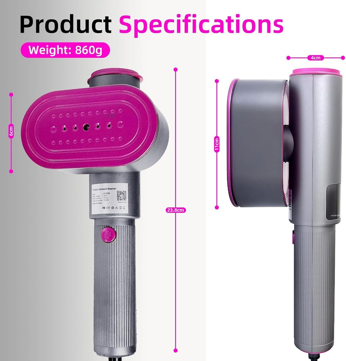 Handheld Steamer for Clothes — product photo 7 of 7