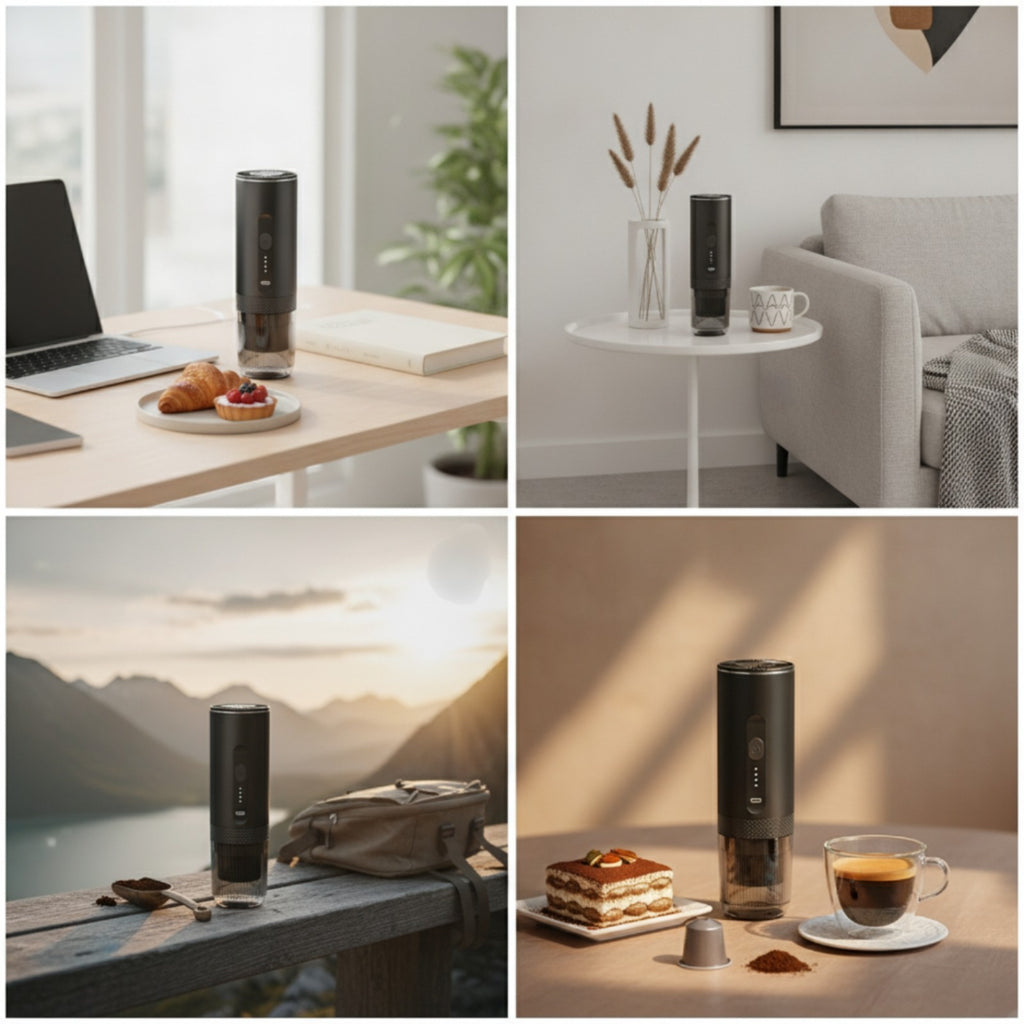 Portable Espresso Maker Rechargeable Battery Self-Heating Coffee Maker — product photo 9 of 10