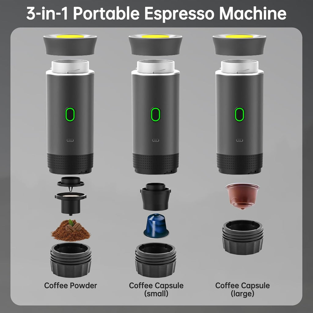 Coffee Maker 3-in-1 Wireless Portable Espresso Machine for — product photo 3 of 10