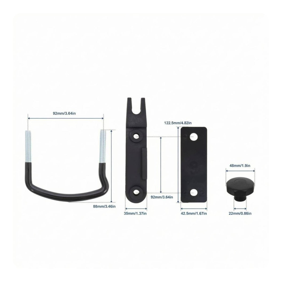 Roof Box Mounting Kit Cushioning Pads Car Accessory — product photo 5 of 5