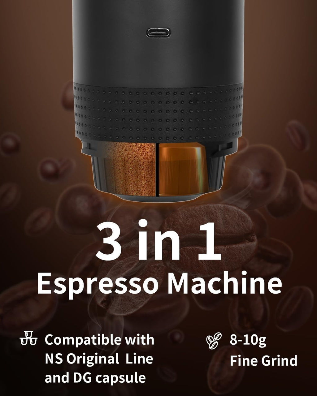 Portable Electric Espresso Machine — product photo 3 of 9