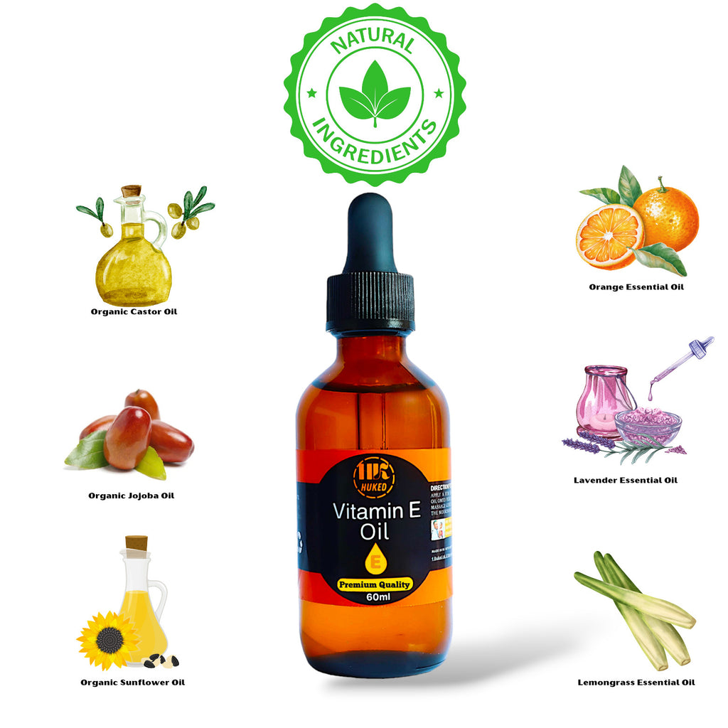 Vitamin E Oil 60ml for Skin Hair Scalp — product photo 5 of 5