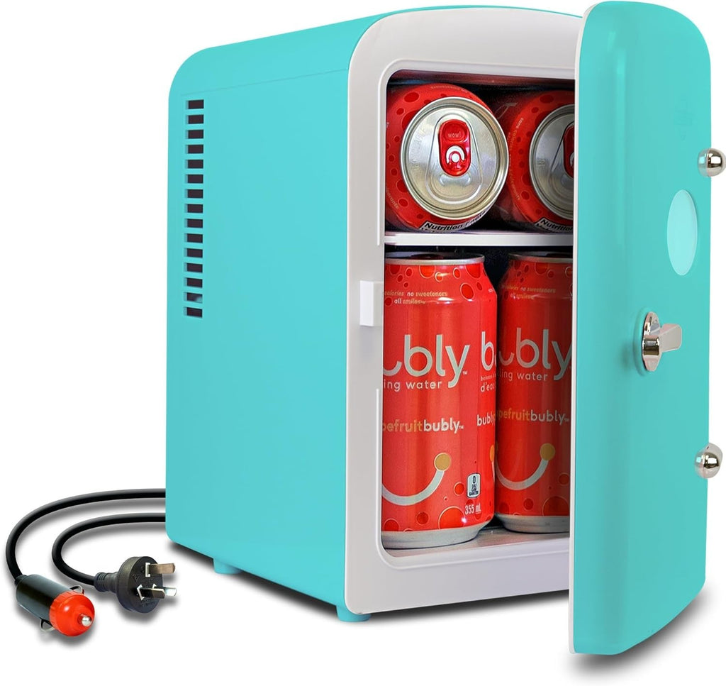 Retro 4L 6 Can Portable Mini Fridge Compact — main product photo