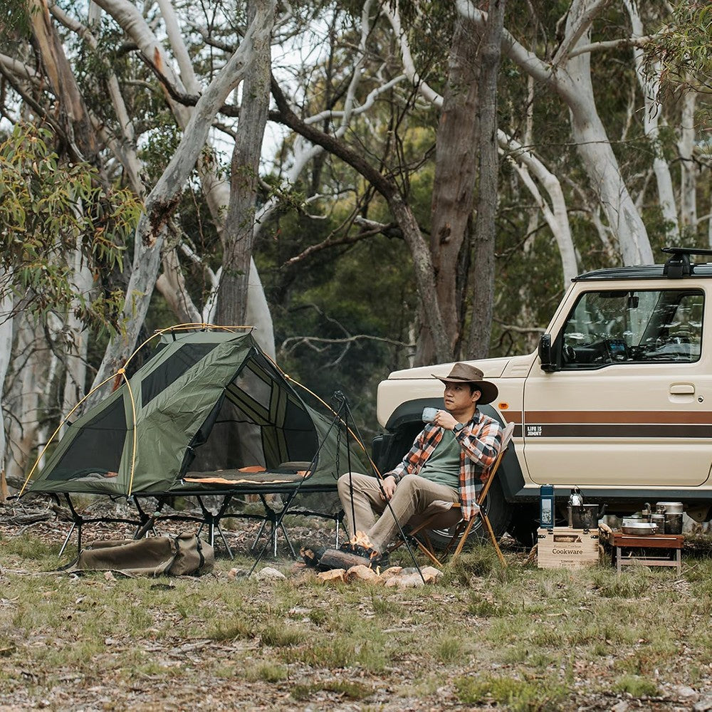 Spacious Off-Ground Camping Bed Cot Tent Combo with — product photo 4 of 5