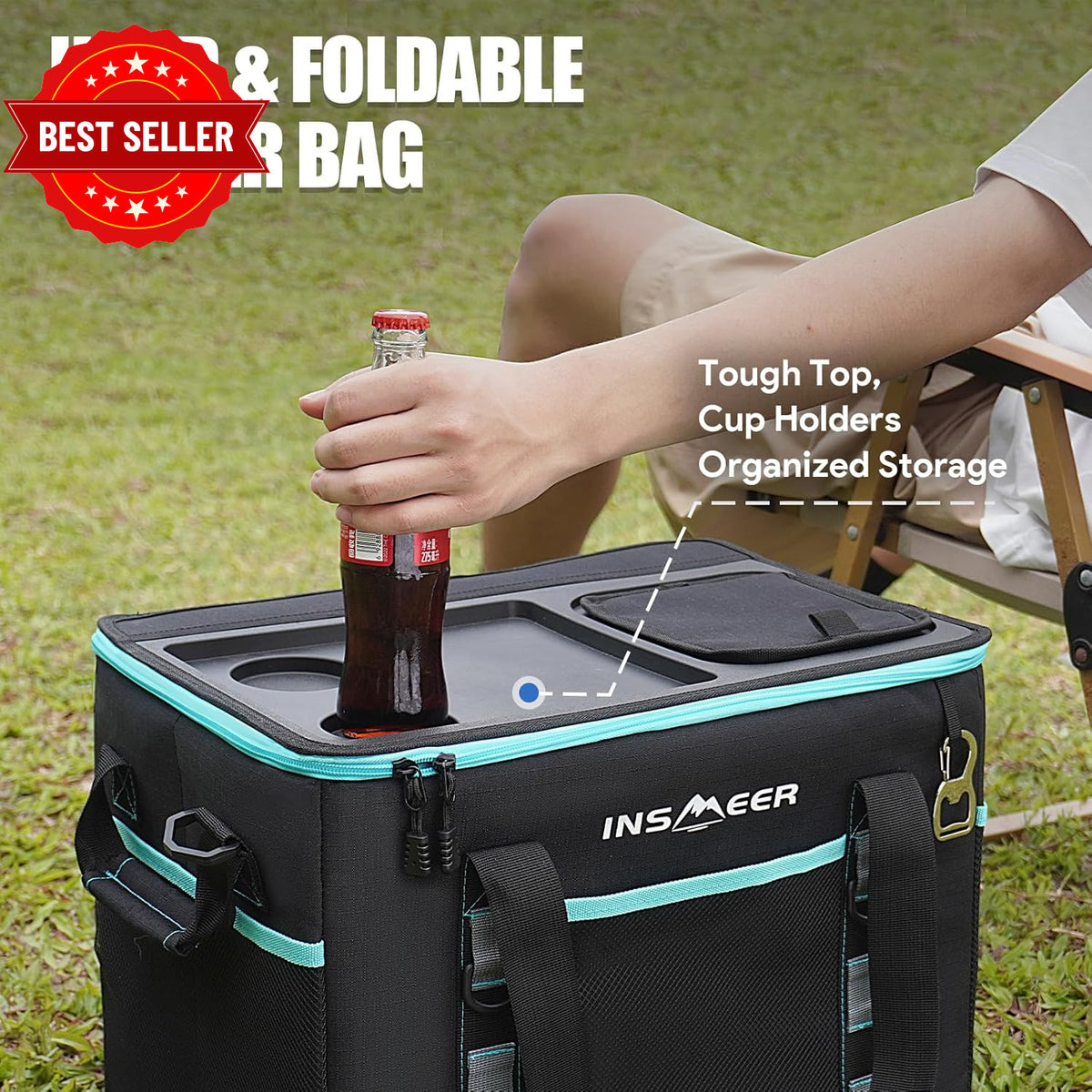 Soft Cooler Bag with Hard Shell & 2 — product photo 3 of 12