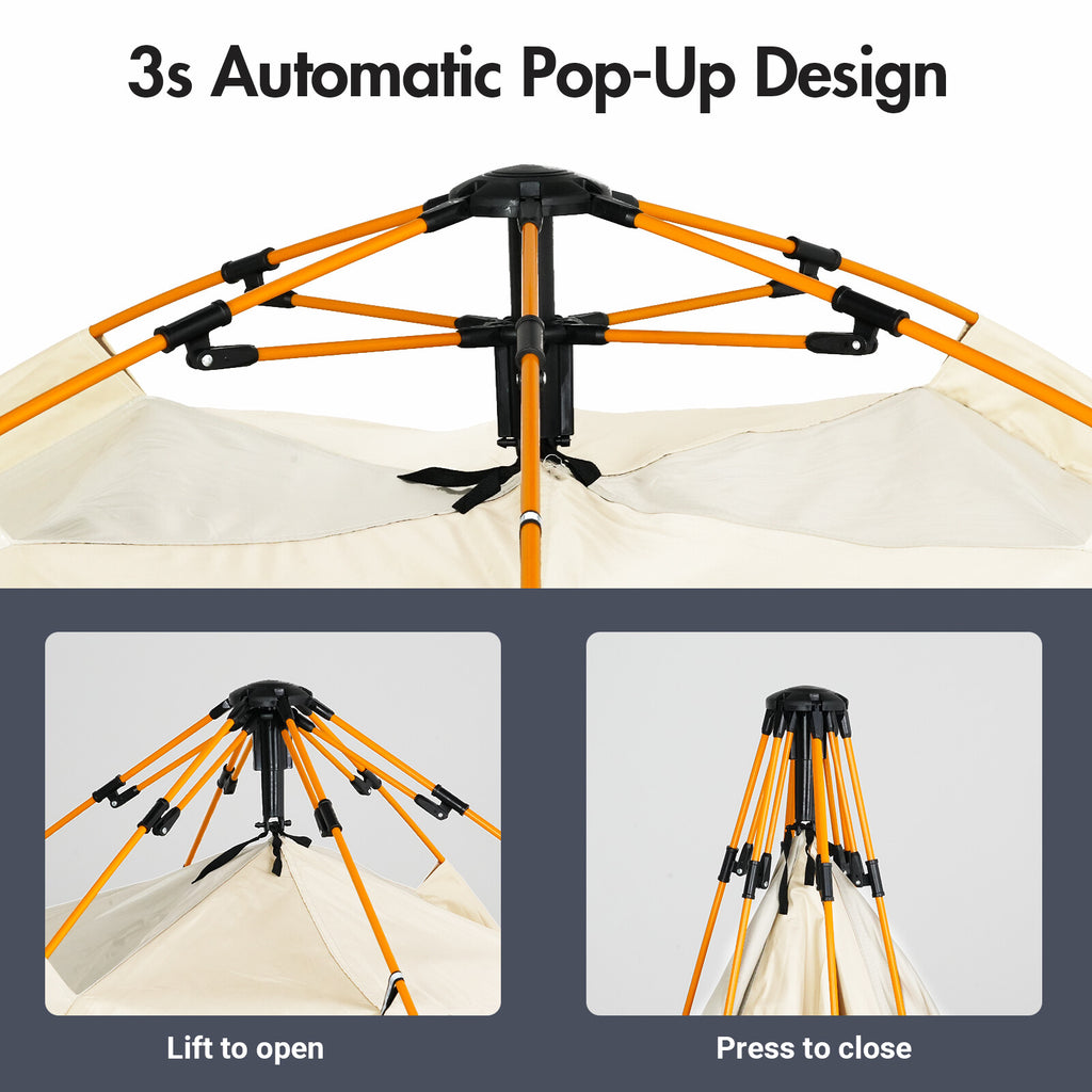 Camping Tent Pop Up 3 Person Family Hiking — product photo 9 of 12