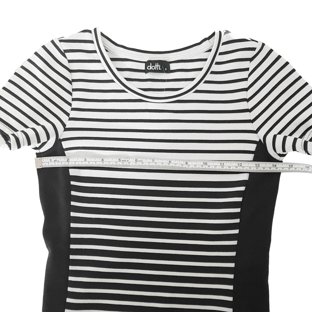 DOTTI Striped T-Shirt Dress Casual Ladies Wear Short — product photo 5 of 12