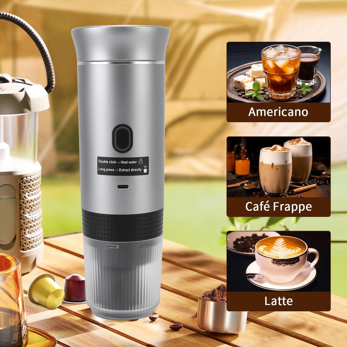 Portable Electric Coffee Maker Lightweight Automatic For Camping — product photo 7 of 8