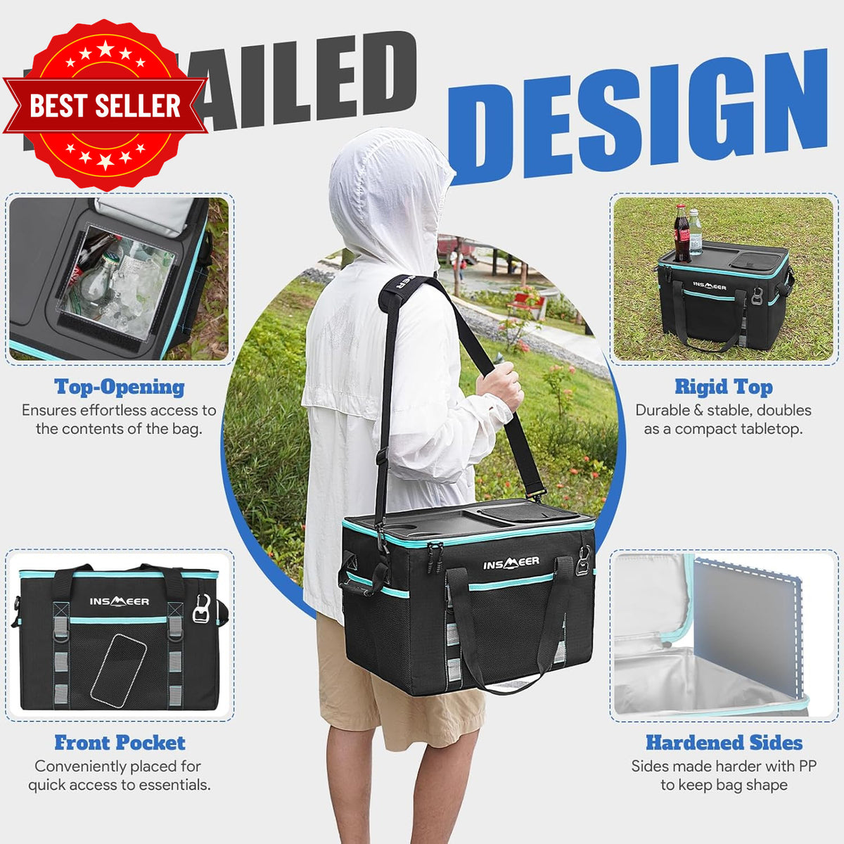 Soft Cooler Bag with Hard Shell & 2 — product photo 8 of 12