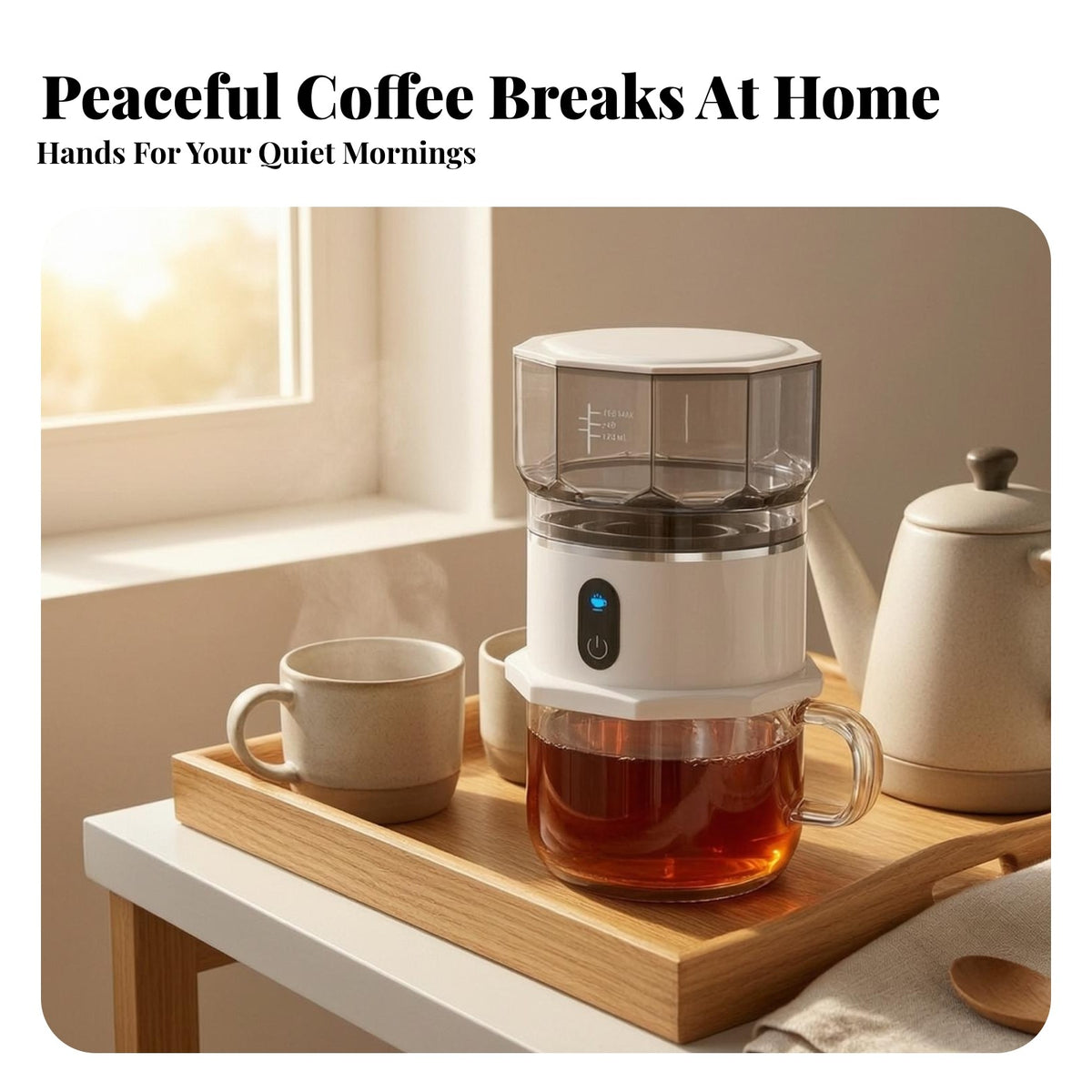 Mini Coffee Maker with Cup Portable Appliance Compact — product photo 2 of 10