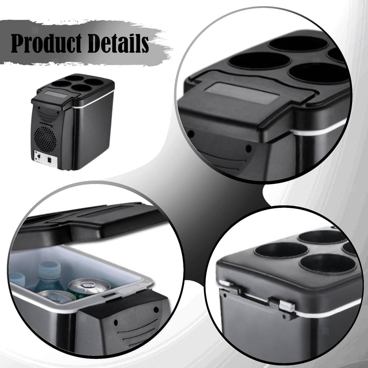 6L Fridge Cooler Portable Mini Freezer Hiking Can — product photo 4 of 6
