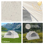 Camping Tent Pop Up 3 Person Family Hiking — product photo 10 of 12