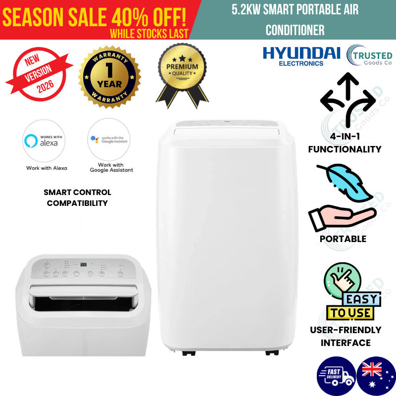 5.2Kw Smart Reverse Cycle Portable Air Conditioner (18 — main product photo