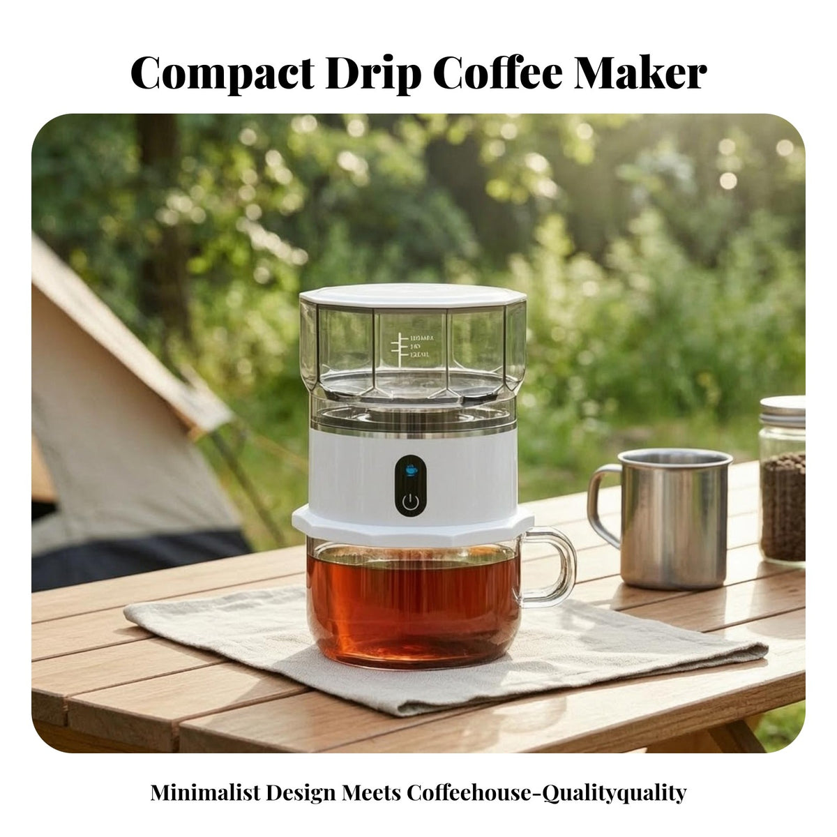Mini Coffee Maker with Cup Portable Appliance Compact — product photo 5 of 10