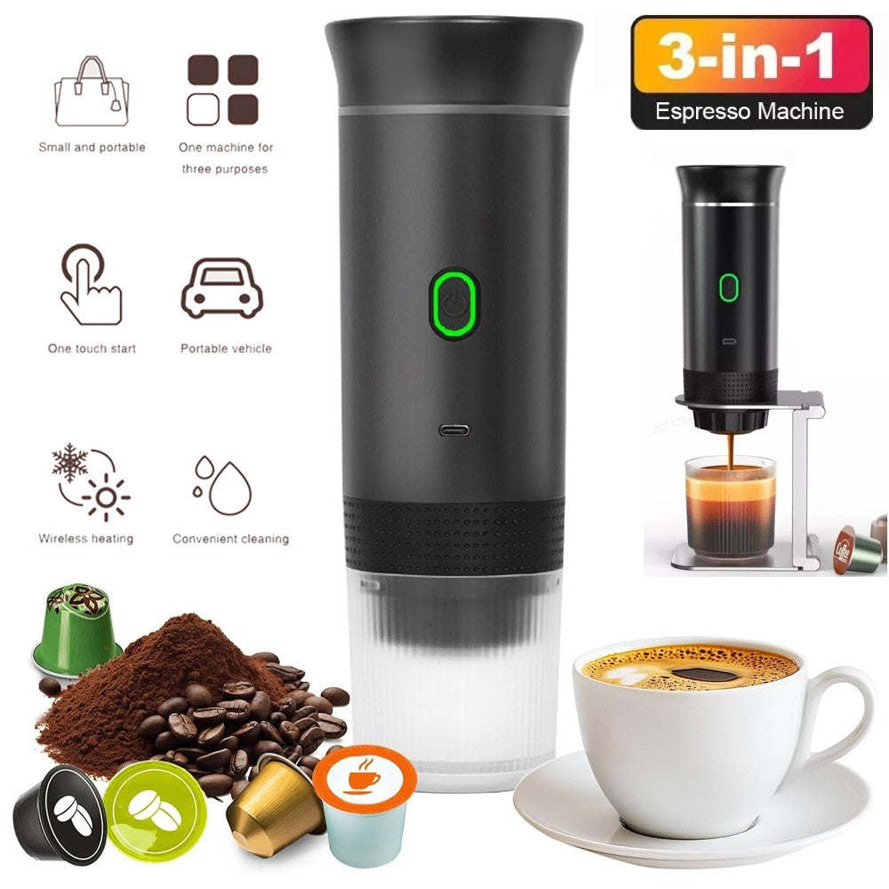 Coffee Maker 3-in-1 Wireless Portable Espresso Machine for — main product photo