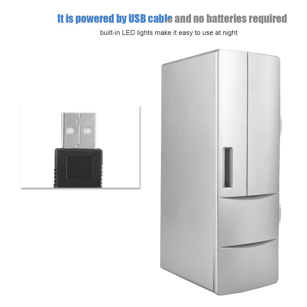 Portable USB Mini Fridge Freezer Cooler Warmer Home — product photo 4 of 8