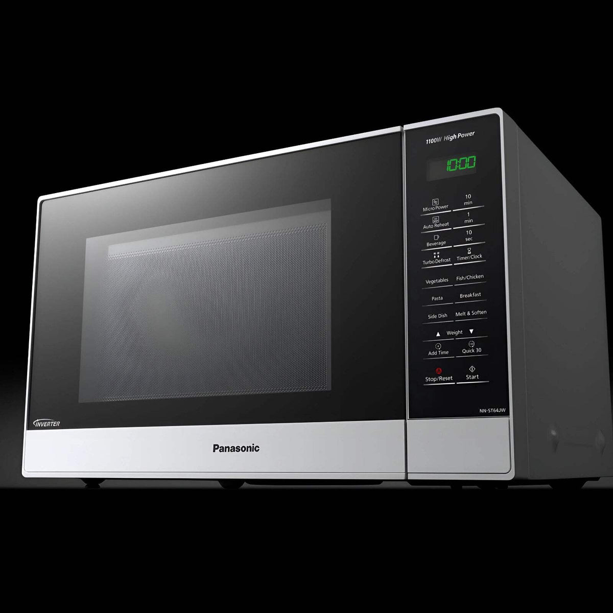 Panasonic 32L Compact Inverter Microwave Oven 1100W NN-ST64JW