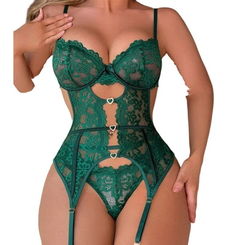 Women's Sexy-Lingerie Babydoll G-string Sleepwear Underwear Lace Dress — product photo 4 of 4