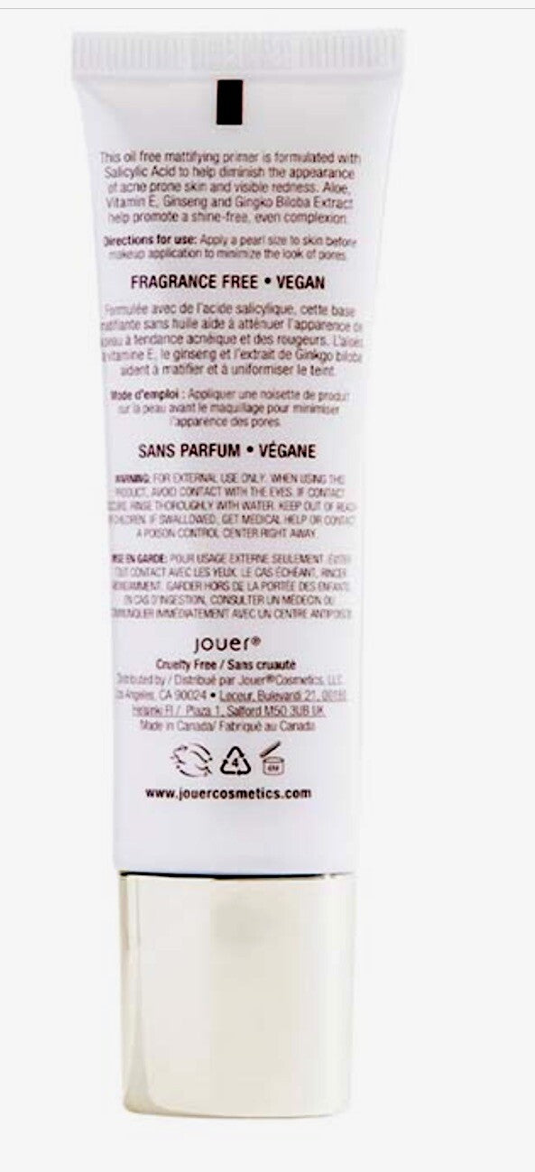 JOUER ANTI-BLEMISH MATTE PRIMER Pore Refining Salicylic Acid — product photo 4 of 9