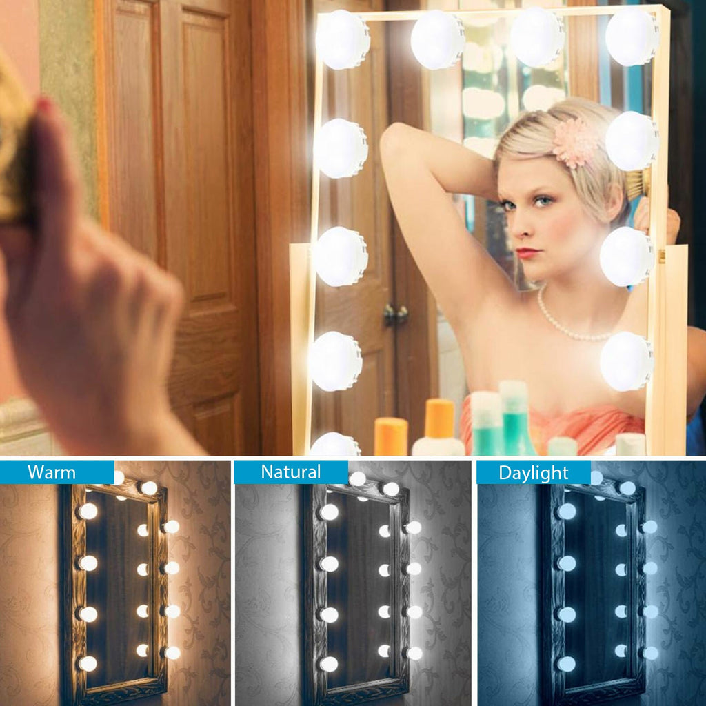 NEW 14PCS Make Up Mirror Lights Kit Bulbs — product photo 10 of 11