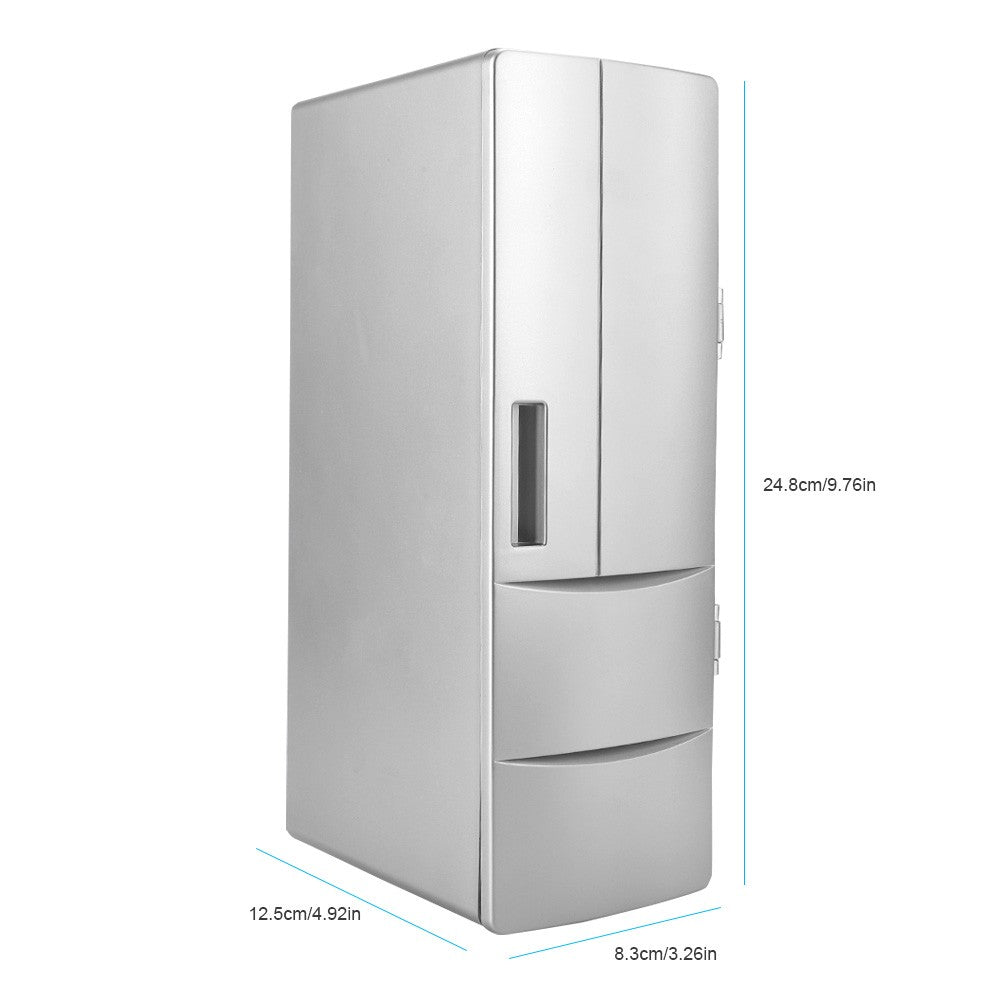 Portable USB Mini Fridge Freezer Cooler Warmer Home — product photo 7 of 8