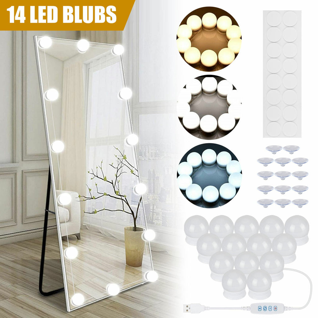 NEW 14PCS Make Up Mirror Lights Kit Bulbs — product photo 6 of 11