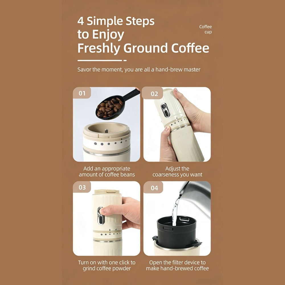 Portable Coffee Maker Grinder Cup Electric Espresso Coffee — product photo 7 of 10