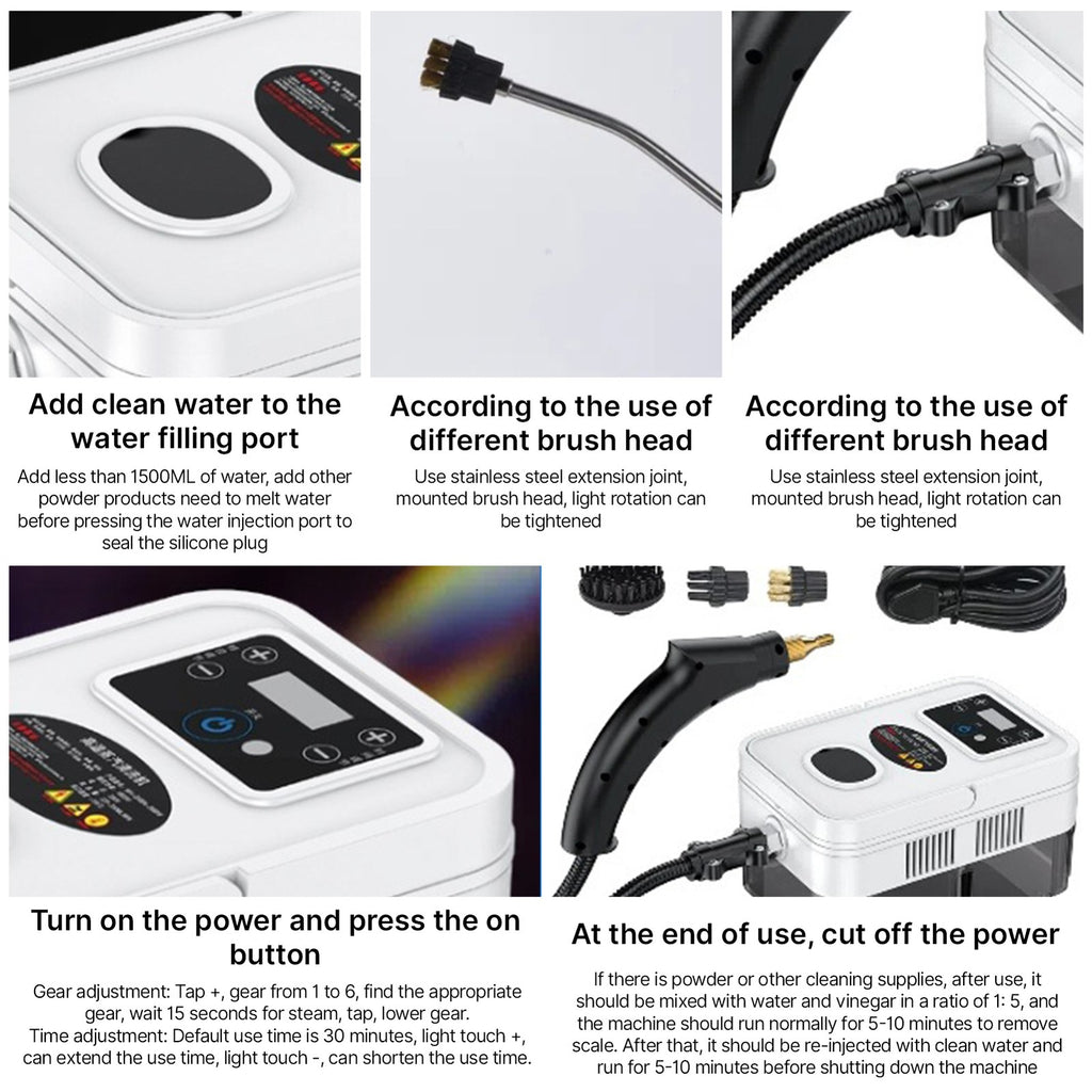 1 Handheld Steam Cleaner Portable Fast Clean For — product photo 5 of 9