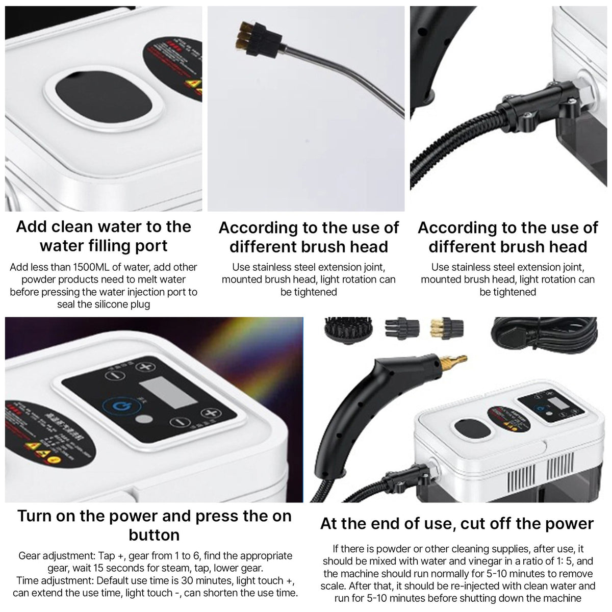 1 Handheld Steam Cleaner Portable Fast Clean For — product photo 5 of 9