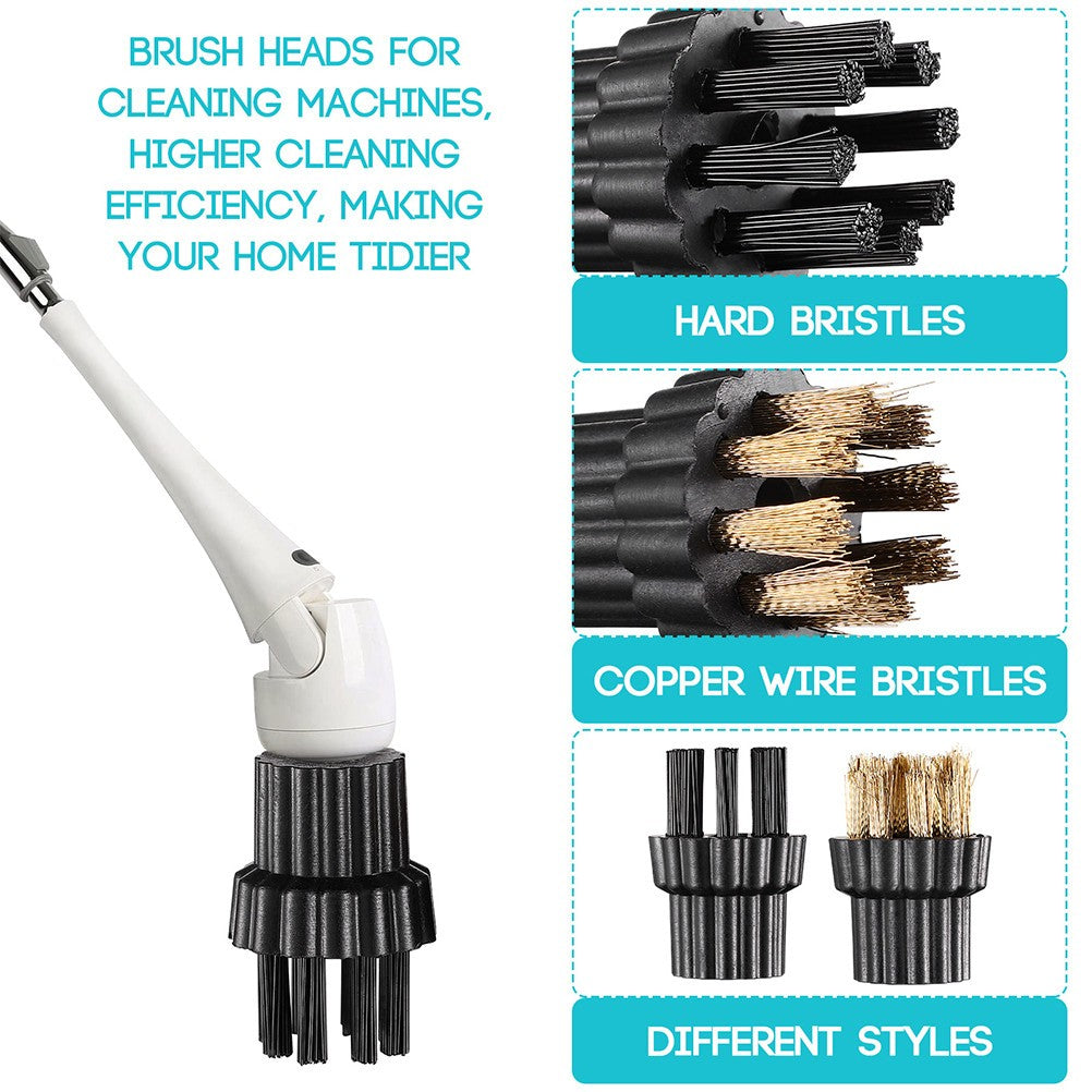 12Pcs Portable Steam Cleaner Brush Heads Durable Replacement — product photo 5 of 12