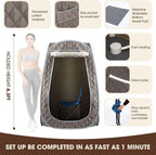 Portable Steam Sauna Tent with 1000w 3L Steam — product photo 3 of 9