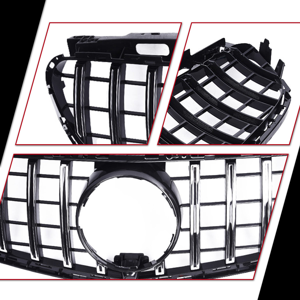 Front Grille w/ Camera Kit for Mercedes E-CLASS — product photo 6 of 12