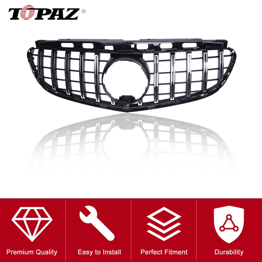 Front Grille w/ Camera Kit for Mercedes E-CLASS — product photo 7 of 12