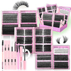 YIDUO 6 Box Mix Lashes Clusters Kit Gift — main product photo