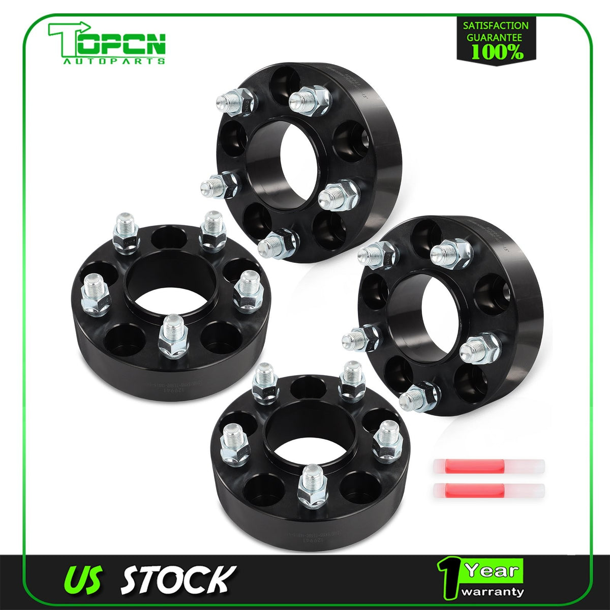 (4) 1.5" 5x115 Wheel Spacers For 2006-24 2023 — main product photo
