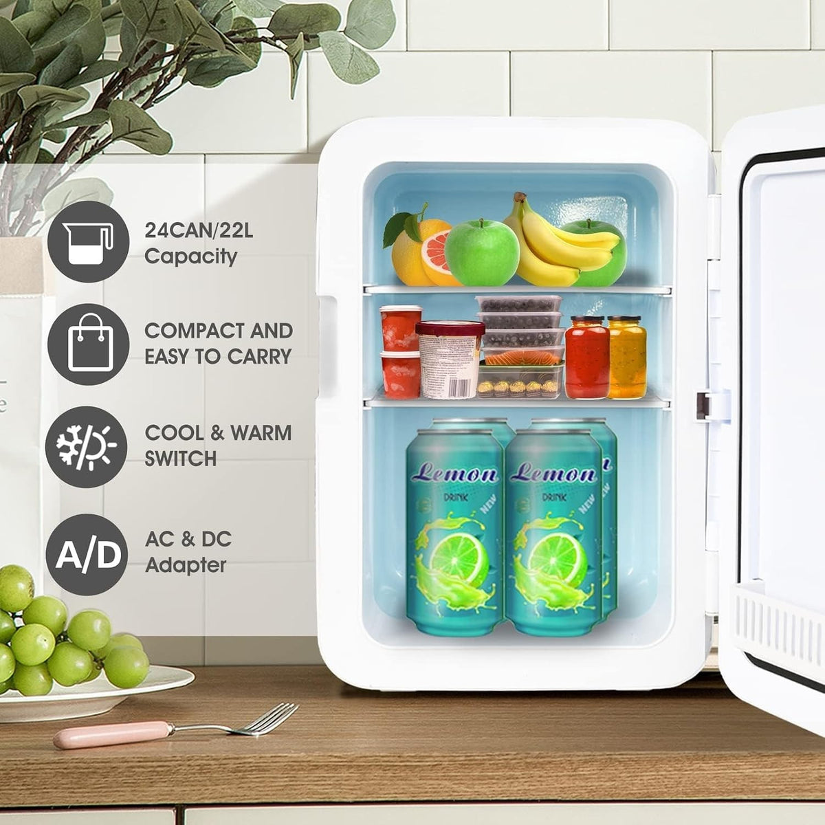 22L Portable Mini Fridge — product photo 2 of 8