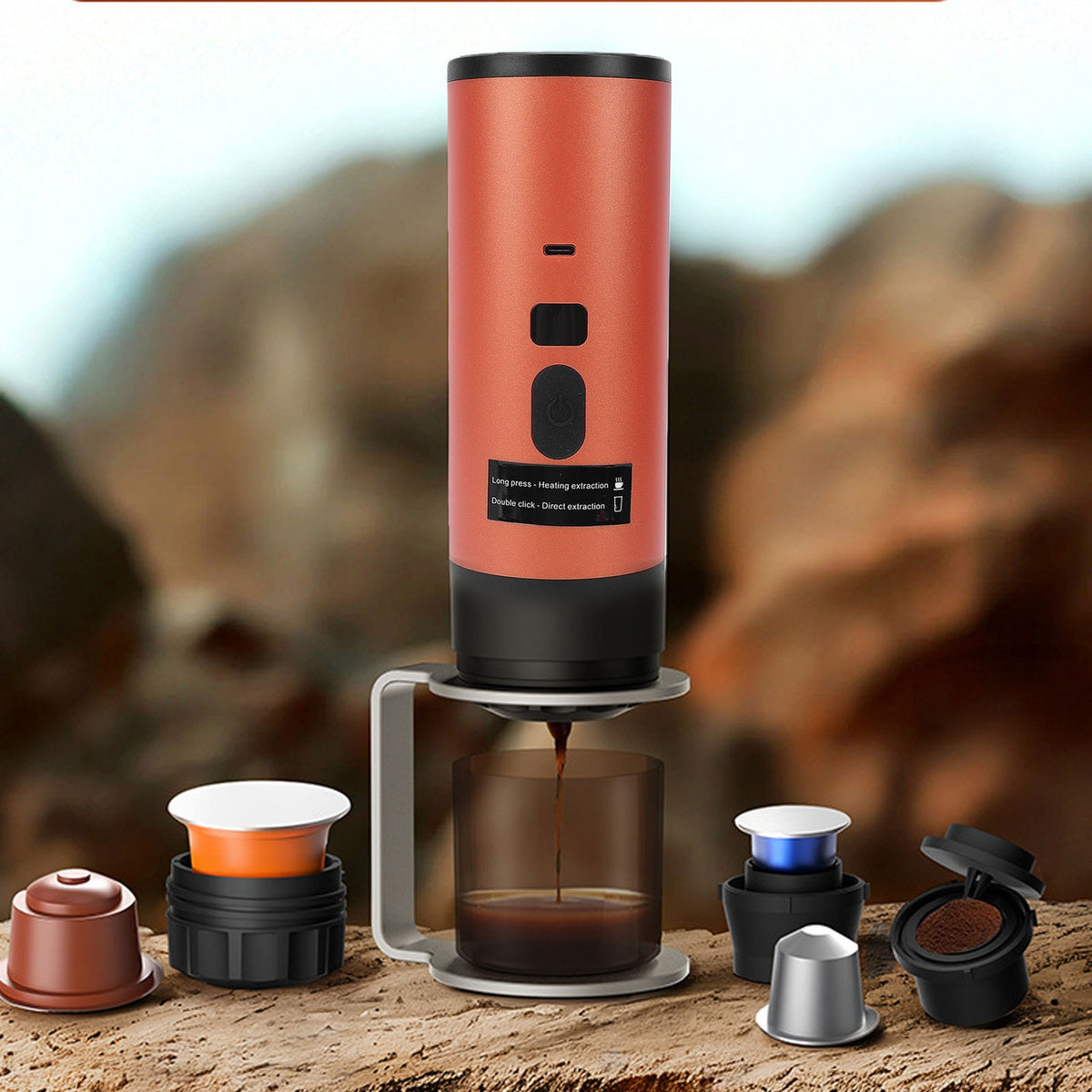 Portable Capsule Coffee Machine Self Heating Travel Coffee — product photo 8 of 12