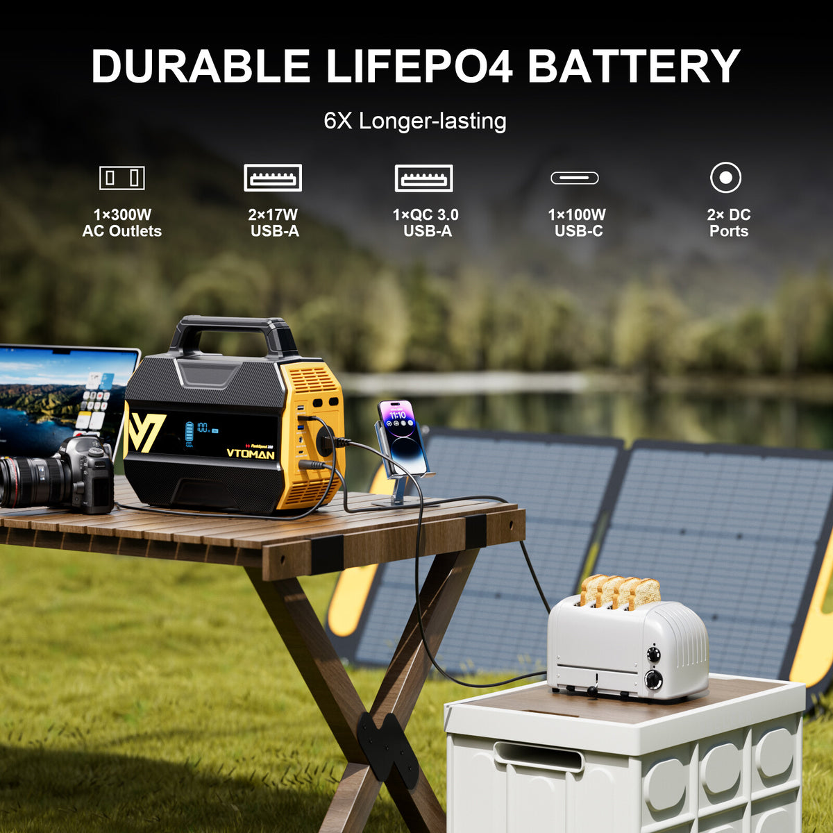 VTOMAN FlashSpeed 300 Portable Power Station Up to — product photo 5 of 9
