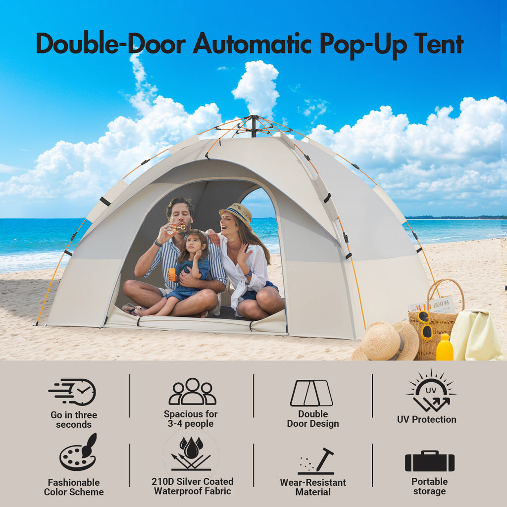 Camping Tent Pop Up 3 Person Family Hiking — product photo 2 of 12