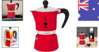 AINBOW 3-Cup Red Moka Pot Coffee Maker Portable — product photo 2 of 7