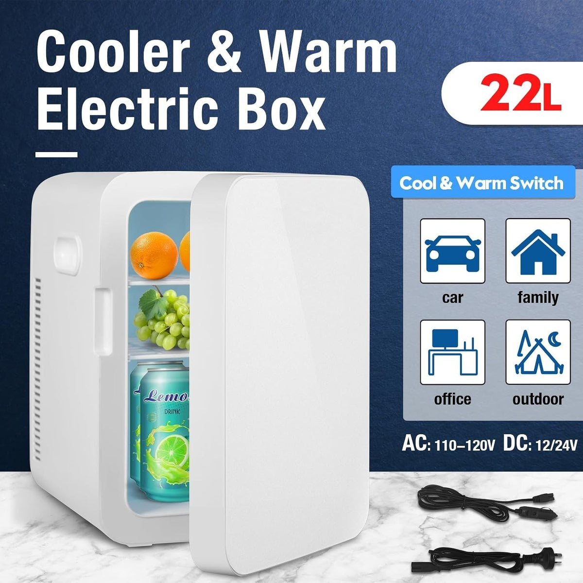 22L Portable Mini Fridge — product photo 4 of 8