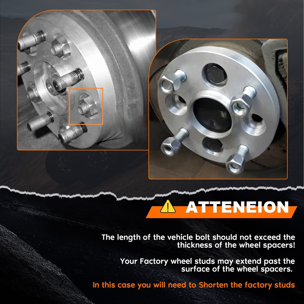 2pcs 5x4.5 2" Hub Centric Wheel Spacers 5x114.3 — product photo 7 of 7