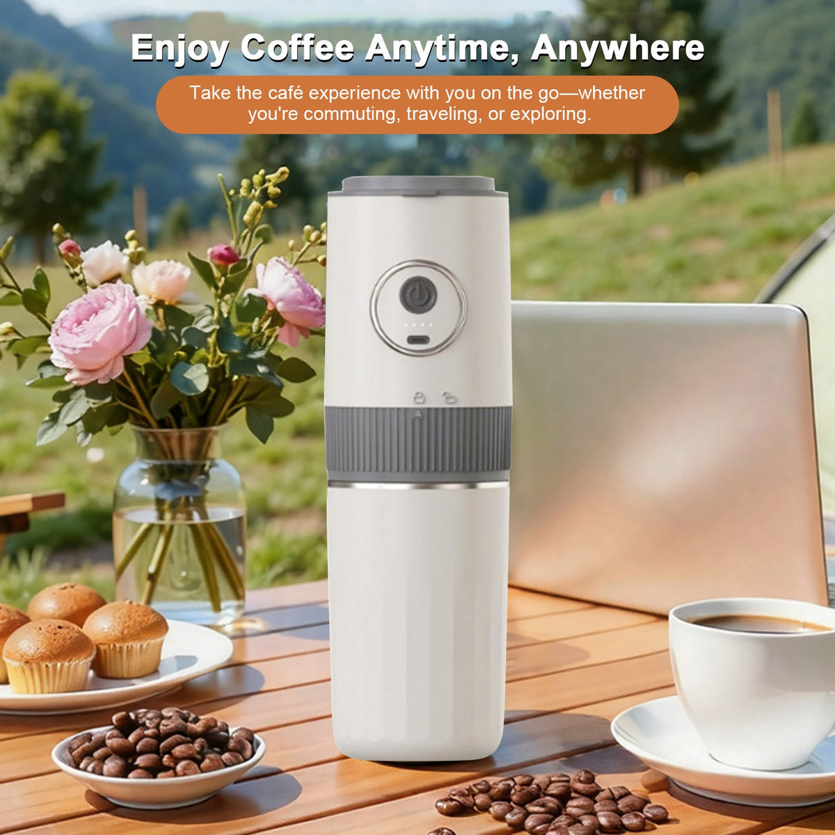 Portable Coffee Maker With Stainless Steel Cup For — product photo 5 of 12
