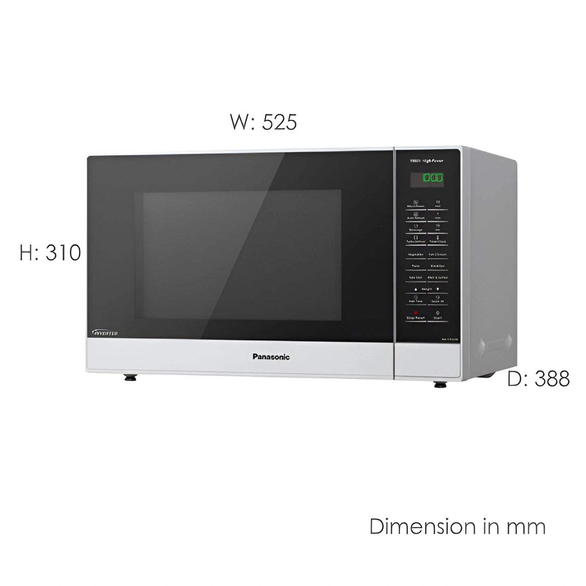 Panasonic 32L Compact Inverter Microwave Oven 1100W NN-ST64JW