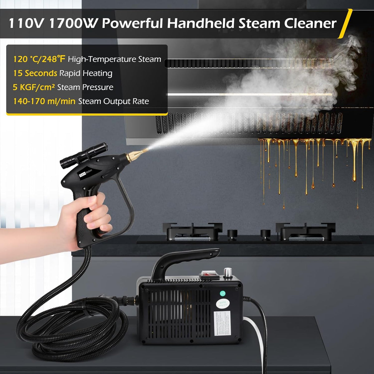 1700W Handheld Steamer — product photo 2 of 12