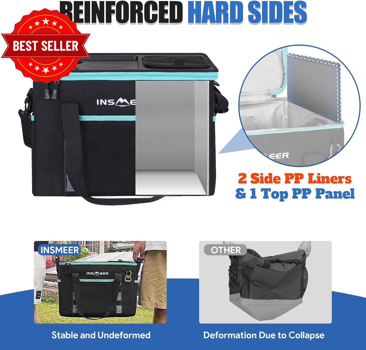 Soft Cooler Bag with Hard Shell & 2 — product photo 4 of 12