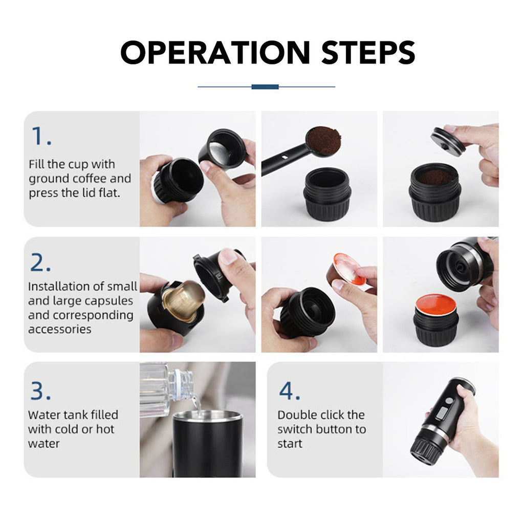 Portable Coffee Maker ABS Capsule Coffee Maker With — product photo 2 of 8