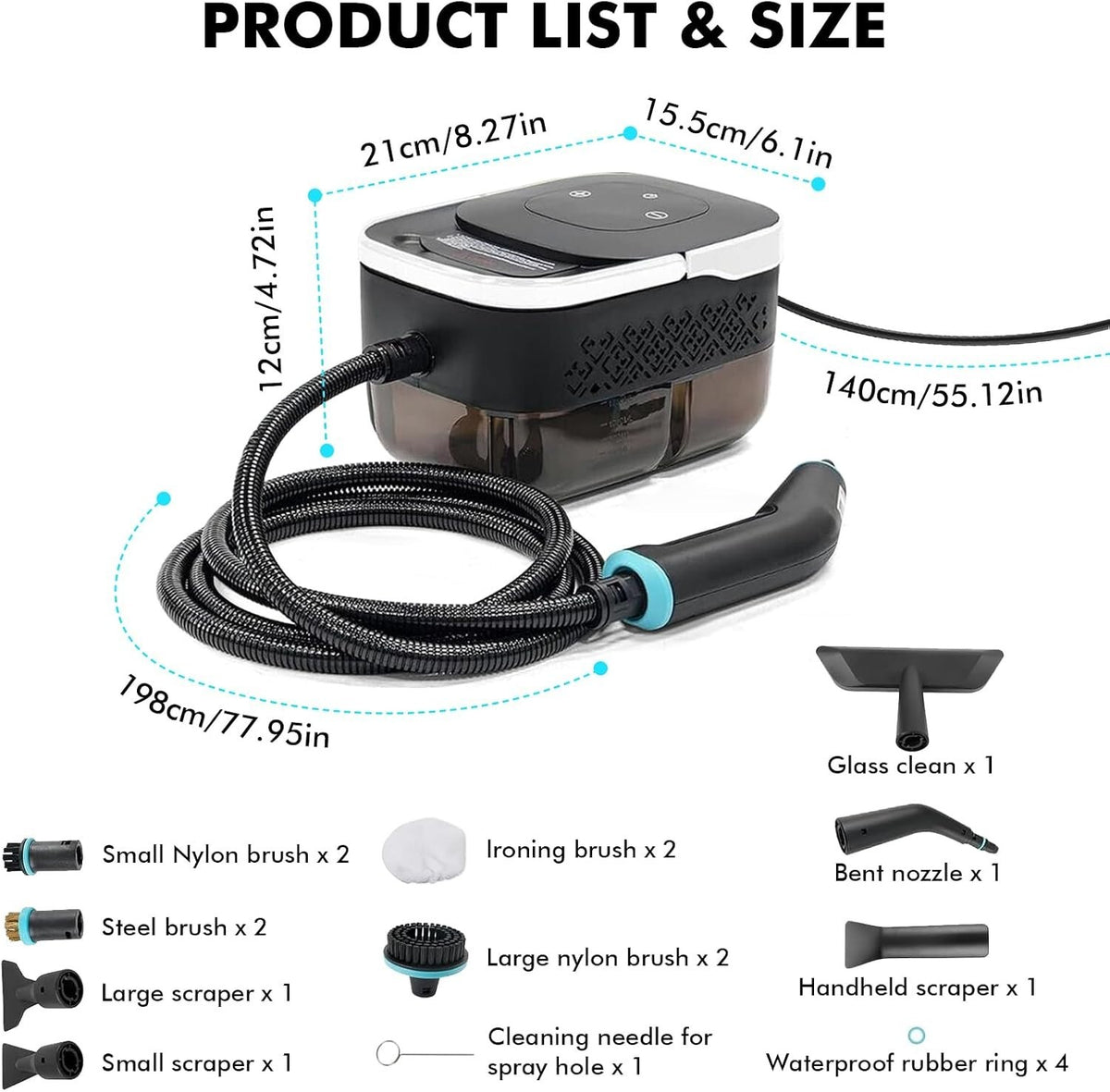 Steam Cleaner 2500 W — product photo 6 of 8