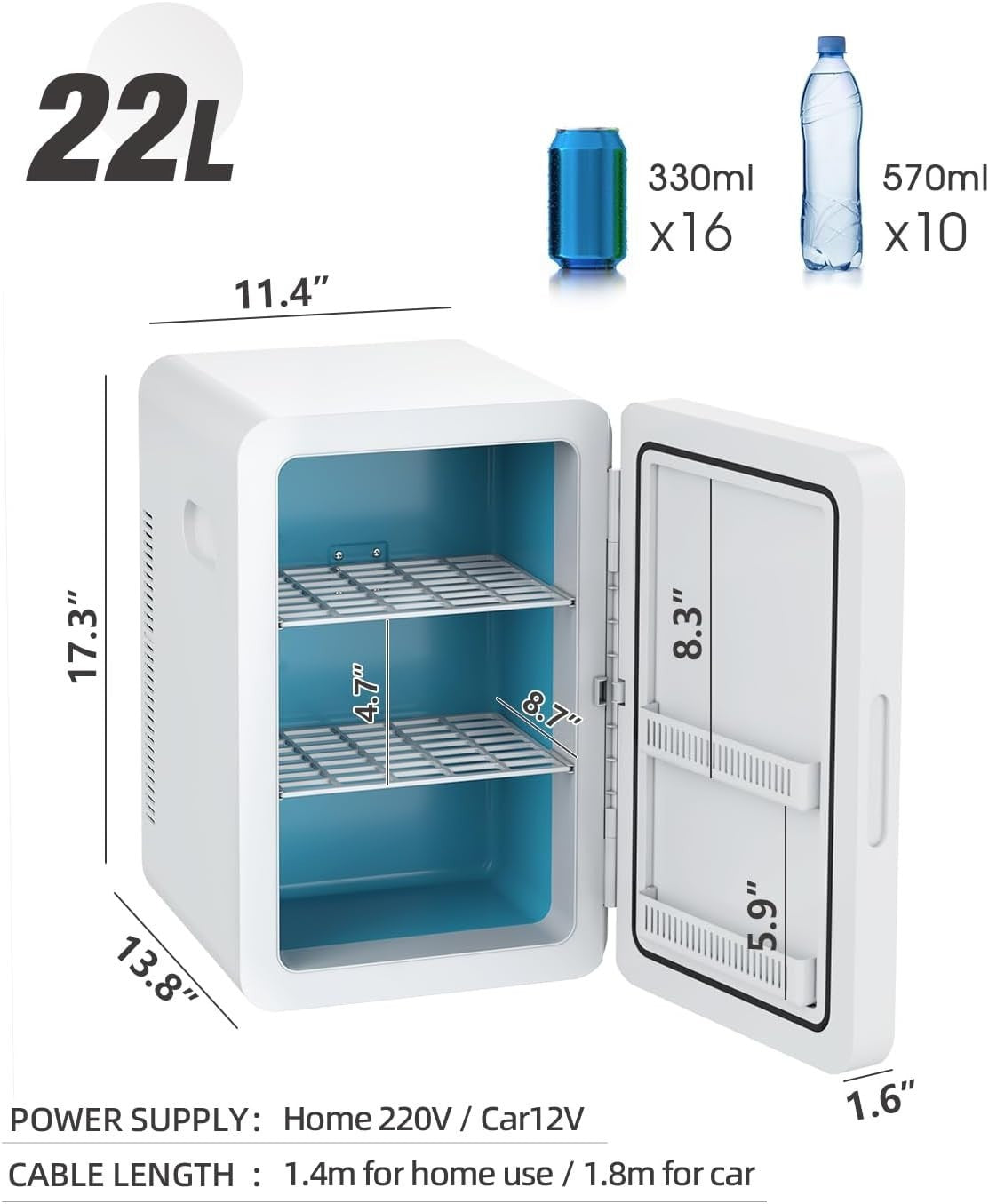 22L Portable Mini Fridge — product photo 8 of 8